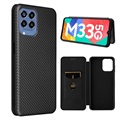 Samsung Galaxy M33 Flip Case - Carbon Fiber