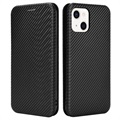 iPhone 13 Mini Flip Case - Carbon Fiber - Black