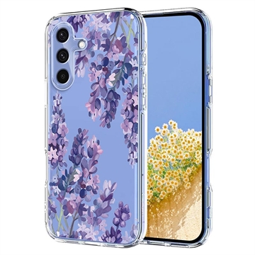 Samsung Galaxy S25 FE Floral Pattern TPU Case - Wisteria