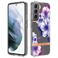 Flower Series Samsung Galaxy S22 5G TPU Case - Purple Begonia