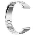 Garmin QuickFit 26mm / Garmin Fenix 7X / 7X Pro / 6X Stainless Steel Strap 3 Beads Watch Band - Silver