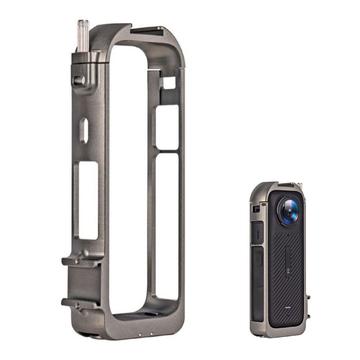 Metal Protective Frame Cage For Insta360 X5 - Aluminum Alloy Case With Cold Shoe Mount-782986