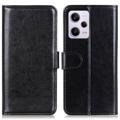 Xiaomi Redmi Note 12 Pro Wallet Case with Magnetic Closure - Black