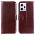 Xiaomi Redmi Note 12 Pro Wallet Case with Magnetic Closure - Brown