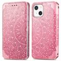 Mandala Series iPhone 14 Wallet Case - Pink