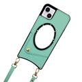 Fish Tail iPhone 14 Plus Coated Case with Mirror - Green
