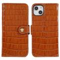iPhone 14 Plus Wallet Leather Case - Crocodile