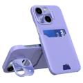 CamStand iPhone 14 Plus Case with Card Slot - Purple