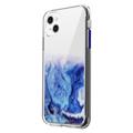 Marble Pattern iPhone 14 Plus Hybrid Case