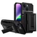 Card Storage iPhone 14 Plus Hybrid Case with Stand