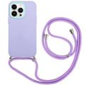 iPhone 14 Pro 360 Hybrid Case with Lanyard - Purple