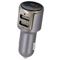 Forever TR-340 Bluetooth FM Transmitter & Car Charger - Silver