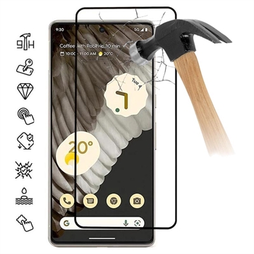 Google Pixel 8 Pro Full Cover Tempered Glass Screen Protector - Black Edge
