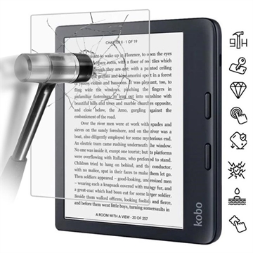 Kobo Libra 2 Full Cover Tempered Glass Screen Protector - Transparent