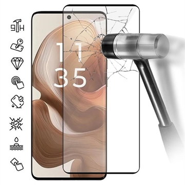 Motorola Edge 50 Full Cover Tempered Glass Screen Protector - Black Edge