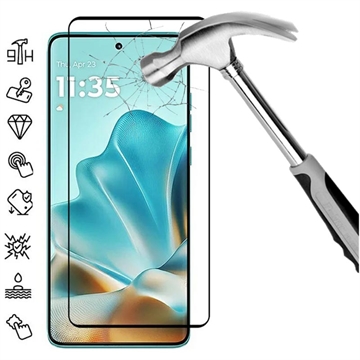 Motorola Edge 60 Fusion/Edge 60/60 Pro Full Cover Tempered Glass Screen Protector - Black Edge