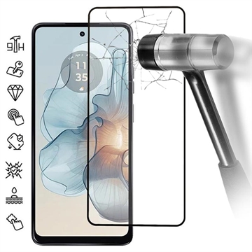 Motorola Moto G24 Power Full Cover Tempered Glass Screen Protector - Black Edge