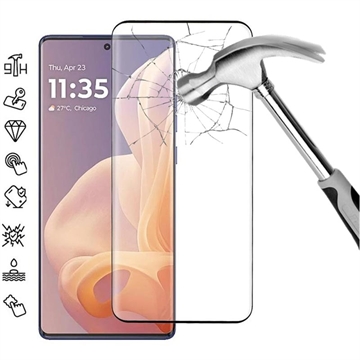 Motorola Moto G85/S50 Neo Full Cover Tempered Glass Screen Protector - Black Edge