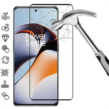 OnePlus 12R/Ace 3 Full Cover Tempered Glass Screen Protector - Black Edge