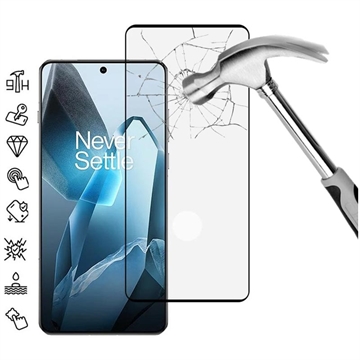 OnePlus 13 Full Cover Tempered Glass Screen Protector - Black Edge