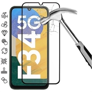 Samsung Galaxy F34 Full Cover Tempered Glass Screen Protector - Black Edge