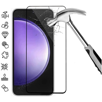 Samsung Galaxy S24 FE Full Cover Tempered Glass Screen Protector - Black Edge