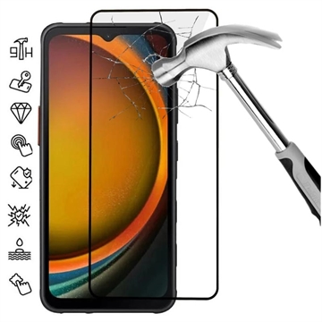 Samsung Galaxy Xcover7 Full Cover Tempered Glass Screen Protector - Black Edge