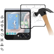 Samsung Galaxy Z Flip6/Z Flip7 FE Full Cover Tempered Glass Screen Protector - Black Edge