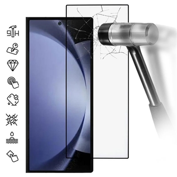 Samsung Galaxy Z Fold7 Full Cover Tempered Glass Screen Protector - Black Edge