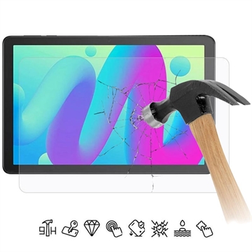 TCL Tab 10L Full Cover Tempered Glass Screen Protector - Transparent