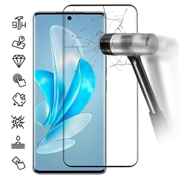 Vivo V29 Full Cover Tempered Glass Screen Protector - Black Edge
