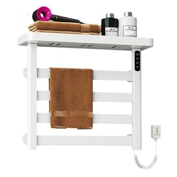 G50 Electric Heated Towel Warmer Rack - Right Wire Outlet - White