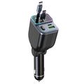 GC15 83W Car Charger with Real-Time Voltage Monitor - Black