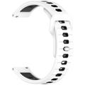 Garmin Vivoactive 6 Dual-Color Silicone Sports Strap - White / Black