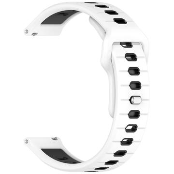 Garmin Vivoactive 6 Dual-Color Silicone Sports Strap - White / Black