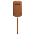 Apple iPhone 12 Mini Leather Sleeve with MagSafe MHMP3ZM/A - Saddle Brown