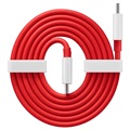 OnePlus Warp Charge USB Type-C Cable 5481100047 - 1m (Open Box - Bulk) - Red / White