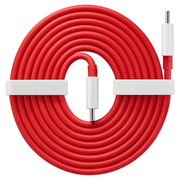 OnePlus Warp Charge USB Type-C Cable 5481100048 - 1.5m (Open Box - Bulk) - Red / White