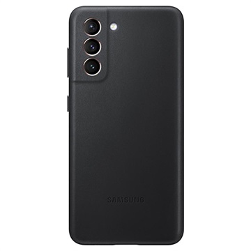 Samsung Galaxy S21 5G Leather Cover EF-VG991LBEGWW (Open Box - Excellent) - Black