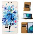 Glam Series Samsung Galaxy A14 Wallet Case - Flowering Tree / Blue