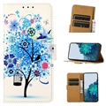 Sony Xperia 1 V Glam Series Wallet Case - Flowering Tree / Blue