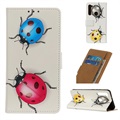 Glam Series Motorola One Fusion+ Wallet Case - Ladybugs