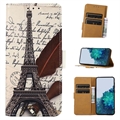 Glam Series Samsung Galaxy A14 Wallet Case - Eiffel Tower