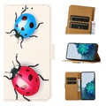 Glam Series Samsung Galaxy A73 5G Wallet Case - Ladybugs