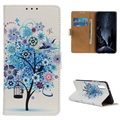 Glam Series Samsung Galaxy A50 Wallet Case - Flowering Tree / Blue