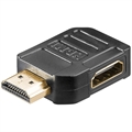 Goobay HDMI 2.0 270-degree Side Port Adapter - Black