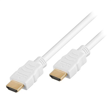 High Speed HDMI / HDMI Cable - White - 5m
