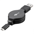 Goobay Retractable USB 2.0 / USB 3.1 Type-C Cable - Black