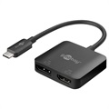 Goobay USB-C to DisplayPort/HDMI Adapter - Black