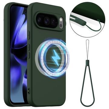 Google Pixel 10 Pro Liquid Silicone Case - MagSafe Compatible - Dark Green